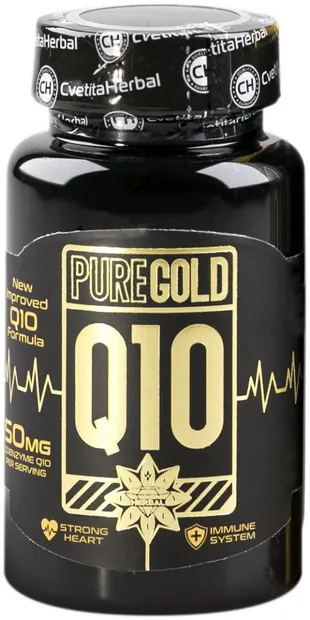 Pure Gold Q10, 70 mg, 60 capsule, Cvetita Herbal