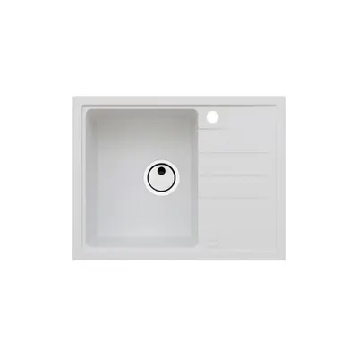 Chiuveta bucatarie compozit cu picurator alb mat Alveus Intermezzo 30