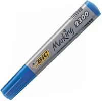 Marker permanent Bic - 2300 tesit, albastru