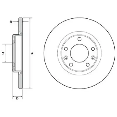 Disc frana DELPHI BG4661C