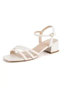 Sandale dama - bej - cu toc -