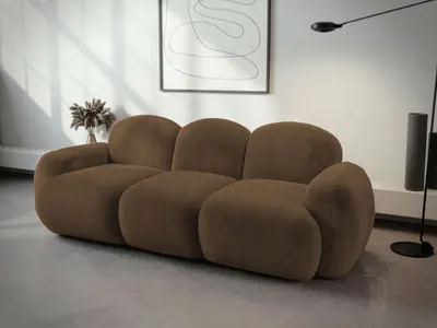 Canapea bubble Zenvia plusata maro
