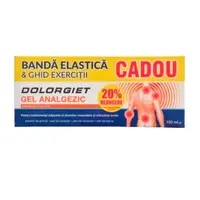 Dolorgiet gel analgezic 20% reducere, Zdrovit | 100 ml + banda exercitii CADOU