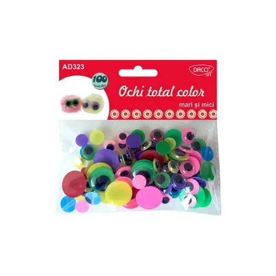Accesorii craft - Ochi Total Color - Mari si Mici