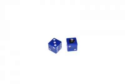 Set 2 capacele ventil auto moto, model zar, culoare albastru