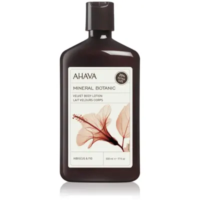 AHAVA Mineral Botanic Hibiscus & Fig lotiune de corp catifelata. hibiscus și smochin 500 ml