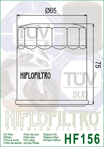 Filtru Ulei HF156 Hiflofiltro KTM 583.38.045.000 , 583.38.045.100 , 583.38.045.101