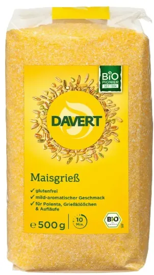 Polenta organică, 500 g, Davert