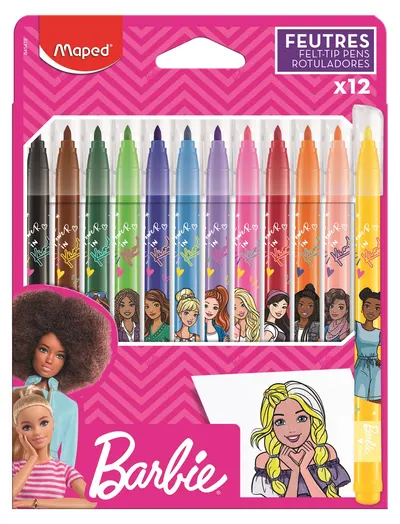 Set carioci Maped Barbie - 12 culori