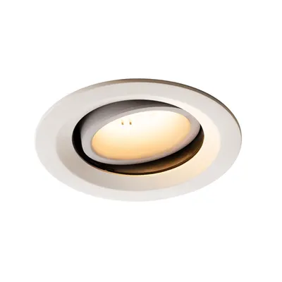 Spot incastrat, NUMINOS MOVE M Ceiling lights, white Indoor LED recessed ceiling light white/white 3000K 40° rotating and pivoting