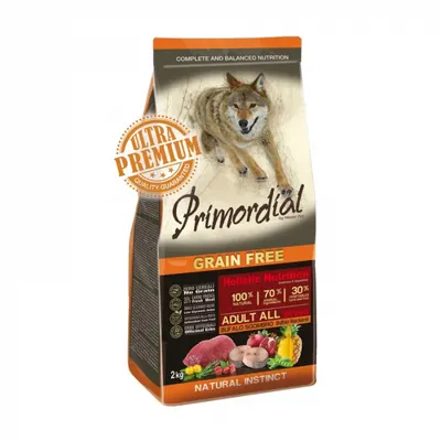 Hrana uscata pentru caini Primordial Grain-Free cu bivol macrou 12 kg