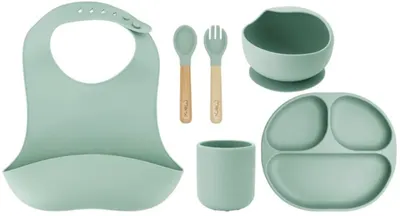 Set de sufragerie din 5 piese MoMi - Ami, menta