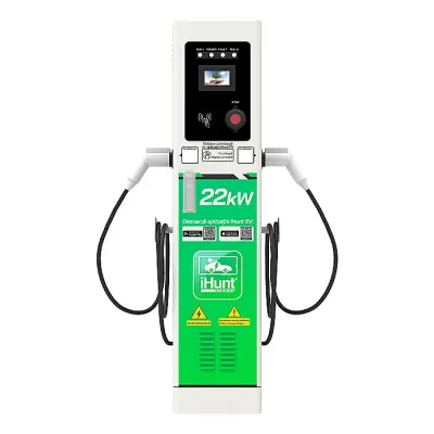 Statie de incarcare cu monetizare iHunt EV StandUP AC 22 kW 2 x Type 2 - Integrare iHuntEV