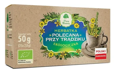 Ceai bio din plante pentru acnee și piele problematică, 25 plicuri, Dary Natury