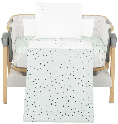 Set de somn pentru bebelusi 5 piese KikkaBoo - Bear with me, Mint, pentru patut mini