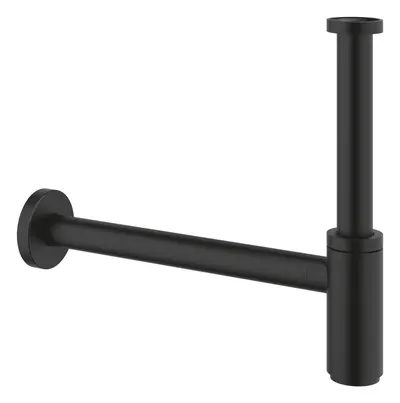 Evacuare lavoar Grohe 29509KF0, universala, 1 1/4 inch, reglabila, slid curatare, otel, mat, Negru