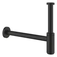 Evacuare lavoar Grohe 29509KF0, universala, 1 1/4 inch, reglabila, slid curatare, otel, mat, Negru