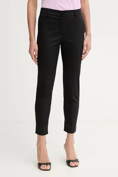 Weekend Max Mara pantaloni pentru femei, din bumbac cu elastan CECCO