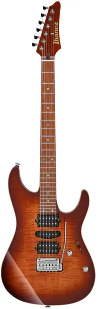 Chitară electrică Ibanez AZ2407F BSR cu husă, maro/neagră