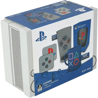 Set Cadou Playstation - Pahar XXL + Cana + 2 Coastere Classic 2019