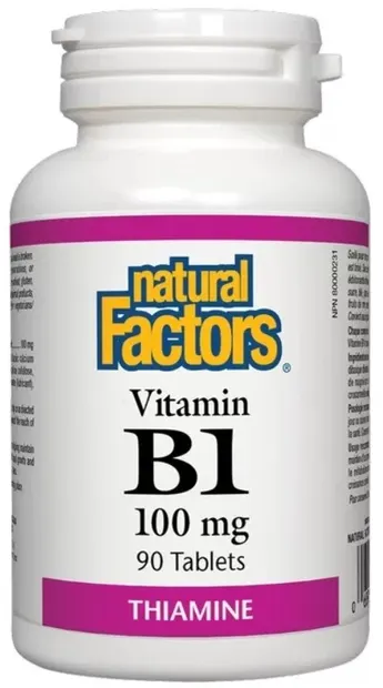 Vitamin B1, 100 mg, 90 tablete, Natural Factors