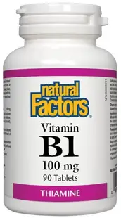 Vitamin B1, 100 mg, 90 tablete, Natural Factors