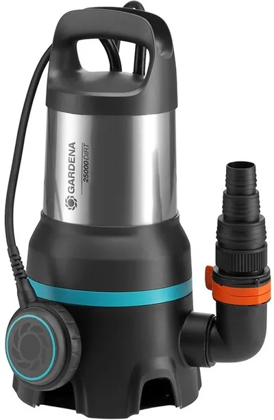 Pompa submersibilă de drenaj pentru apă murdară Gardena - Dirty Water 25000, 1100W