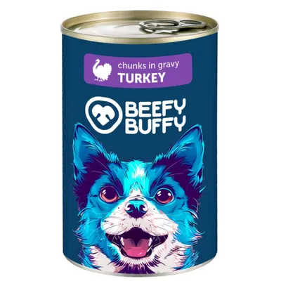 Conserva pentru caini Beefy Buffy cu curcan 415 gr