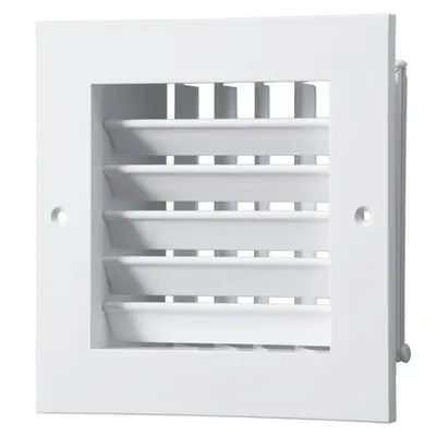 Grila cu jaluzele ajustabile dubla deflexie 400x200mm