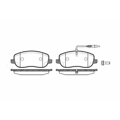 Set placute frana, frana disc REMSA 0879.12