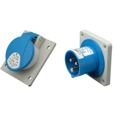 Pachet Conexiuni Industriale Trifazate SEZ 16A 400V 4 Poli IP44 – Integrare Discreta si Siguranta Maxima