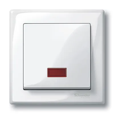 Clapeta Cu Fereastra Rectangulara Indicator Pentru Simboluri,Alb Polar, Lucios