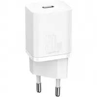 Incarcator Retea Baseus Super Si, 20W, 3A, 1 x USB-C, Alb CCSUP-B02