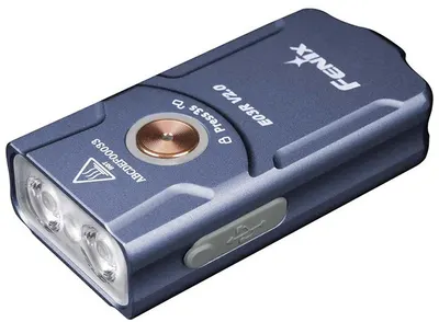 Lanternă pentru breloc Fenix - E03R V2.0, albastru