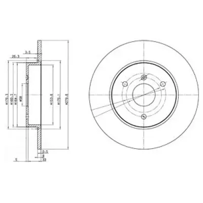 Disc frana DELPHI BG3526