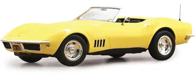 Model de colecție NOREV Contemporary: Automobile - Chevrolet Corvette Convertible 1969 Daytona Yellow