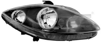 Far dreapta potrivit SEAT ALTEA, ALTEA XL, LEON, TOLEDO 2004-2009 - (H1/H7, reglaj electric, fundal negru)