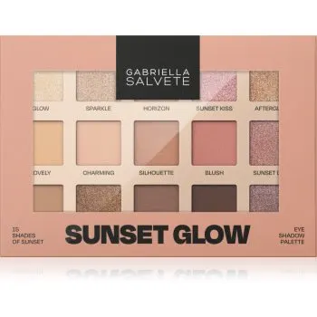 Gabriella Salvete Sunset Glow 15 Shades of Sunset paletă cu farduri de ochi