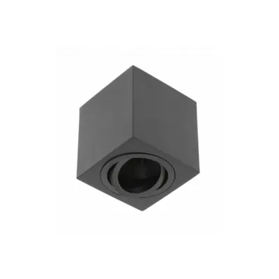 Spot - Ceiling luminaire AVEIRO BIS, aluminium, 80x80x90mm, IP20, max 20W, square, black
