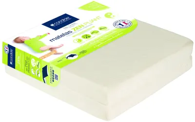 Saltea pliabila pentru bebeluşi cu bambus Candide - Zen, 60 x 120 x 7 cm