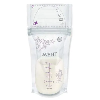 Pungi pentru stocarea laptelui, 25 bucati, SCF603/25, Phillips Avent
