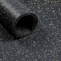 Pardoseală sportivă - Rolă de 12,5 m² - Grosime 6 mm - Negru / Galben