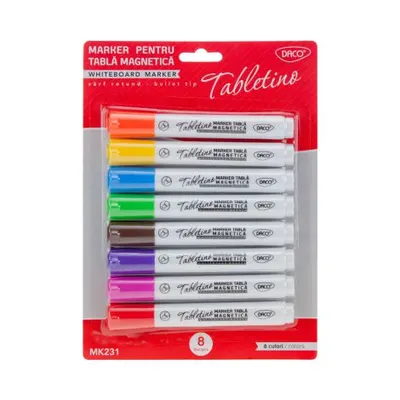 Set 8 markere pentru tabla magnetica