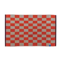 Covoraș de baie portocaliu/bej pentru duș din bumbac organic 50x80 cm Retro – Mette Ditmer Denmark