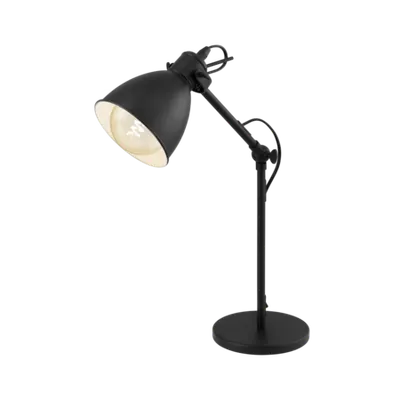 Lampa de masa PRIDDY negru, alb 220-240V,50/60Hz IP20