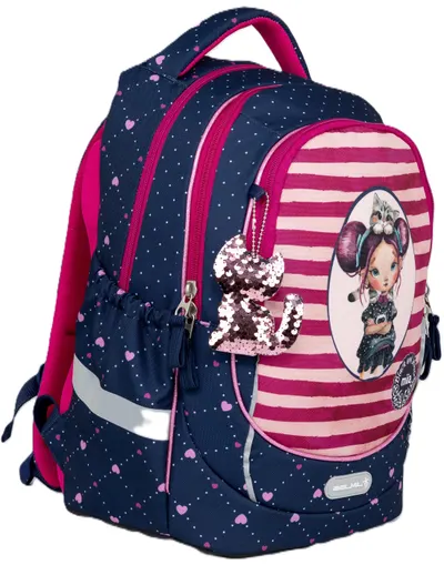 Rucsac cu fund rigid Belmil Miia - Violet, 2 compartimente