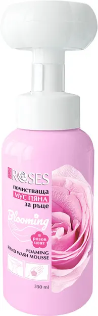 Nature of Agiva Roses spumă de curățare pentru mâini, 350 ml