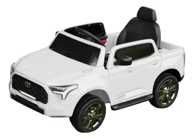 Masinuta electrica pentru copii, Toyota Tundra I-max Force, 12V 80W, echipata premium, alba