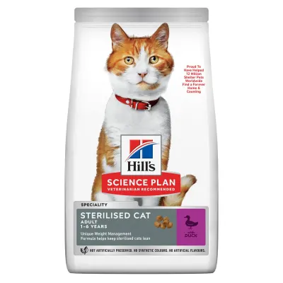 Hrana uscata pentru pisici Hill s SP Sterilised cu rata 1,5 kg