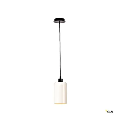 FENDA glass shade, white